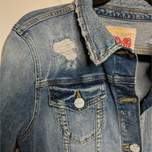 Slink Jeans Front Button Jean Jacket - Sz M - NWT - Picture 4 of 16